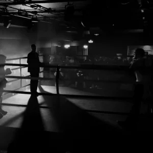 A boxer from TKA prepares for a fight
