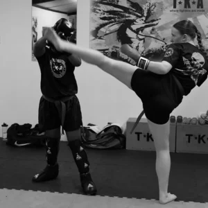 Womens kickboxing at TKA
